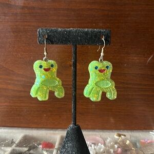 Froggy chair animal crossing earrings